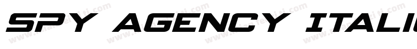 Spy Agency Italic It字体转换